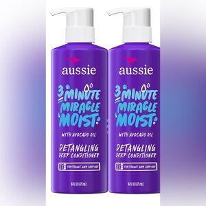 Aussie 3 Minute Miracle Moist Deep Conditioner new pack of 2